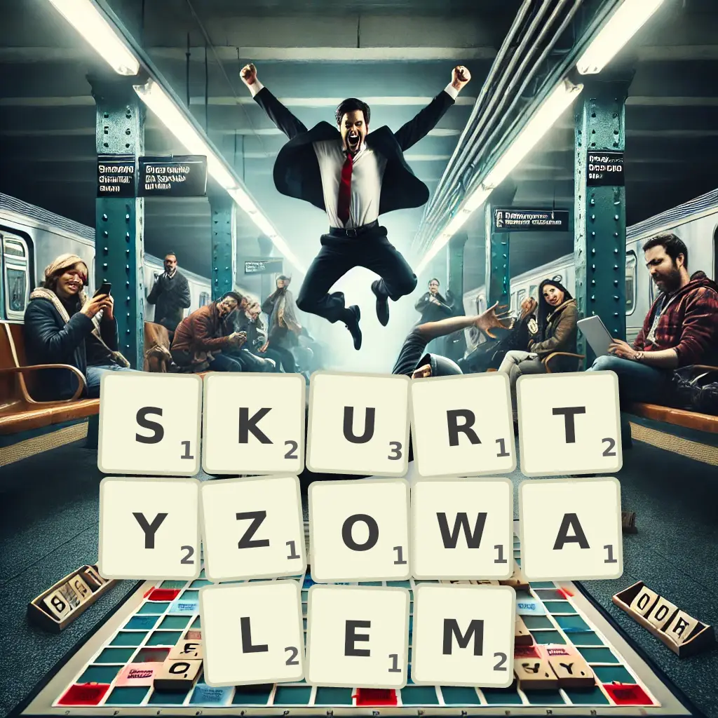 Słowa z liter SKURTYZOWAŁEM