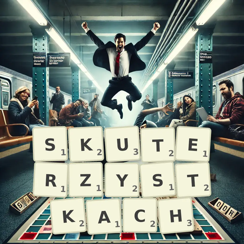 Słowa z liter SKUTERZYSTKACH