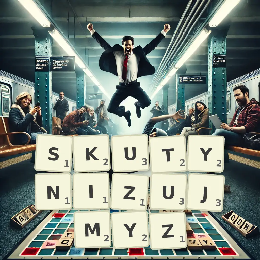 Słowa z liter SKUTYNIZUJMYŻ