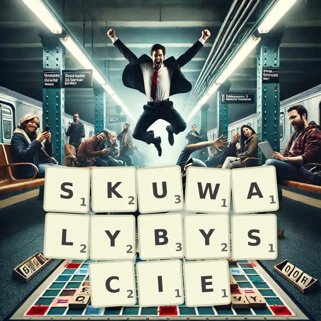 Słowa z liter SKUWAŁYBYŚCIE