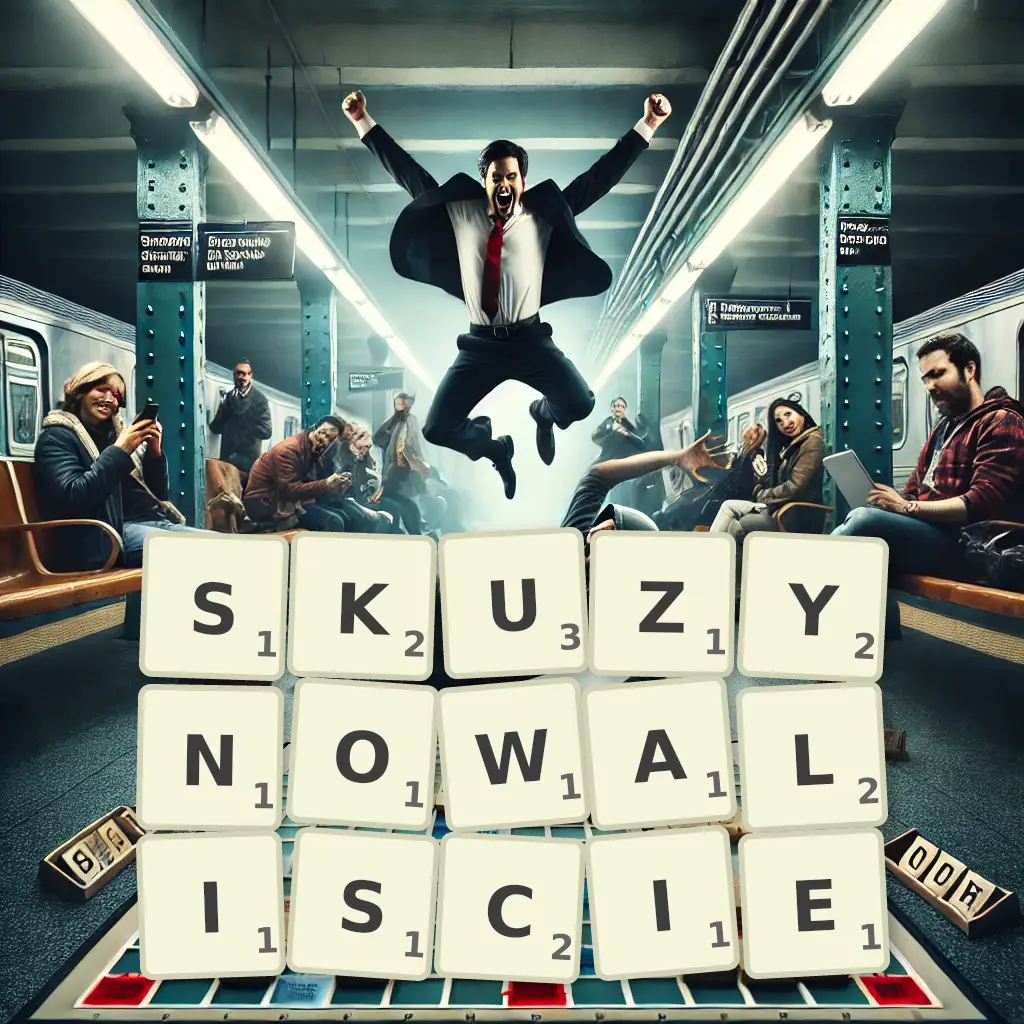 Słowa z liter SKUZYNOWALIŚCIE