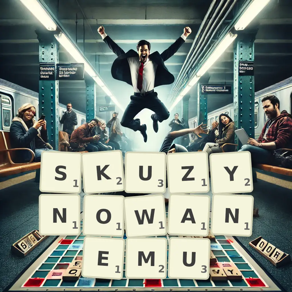 Słowa z liter SKUZYNOWANEMU