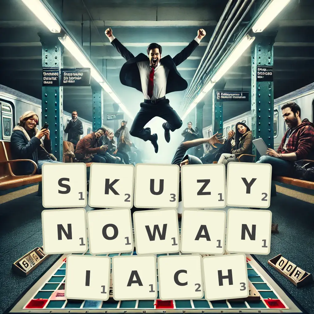 Słowa z liter SKUZYNOWANIACH