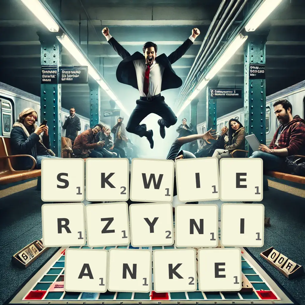 Słowa z liter SKWIERZYNIANKĘ