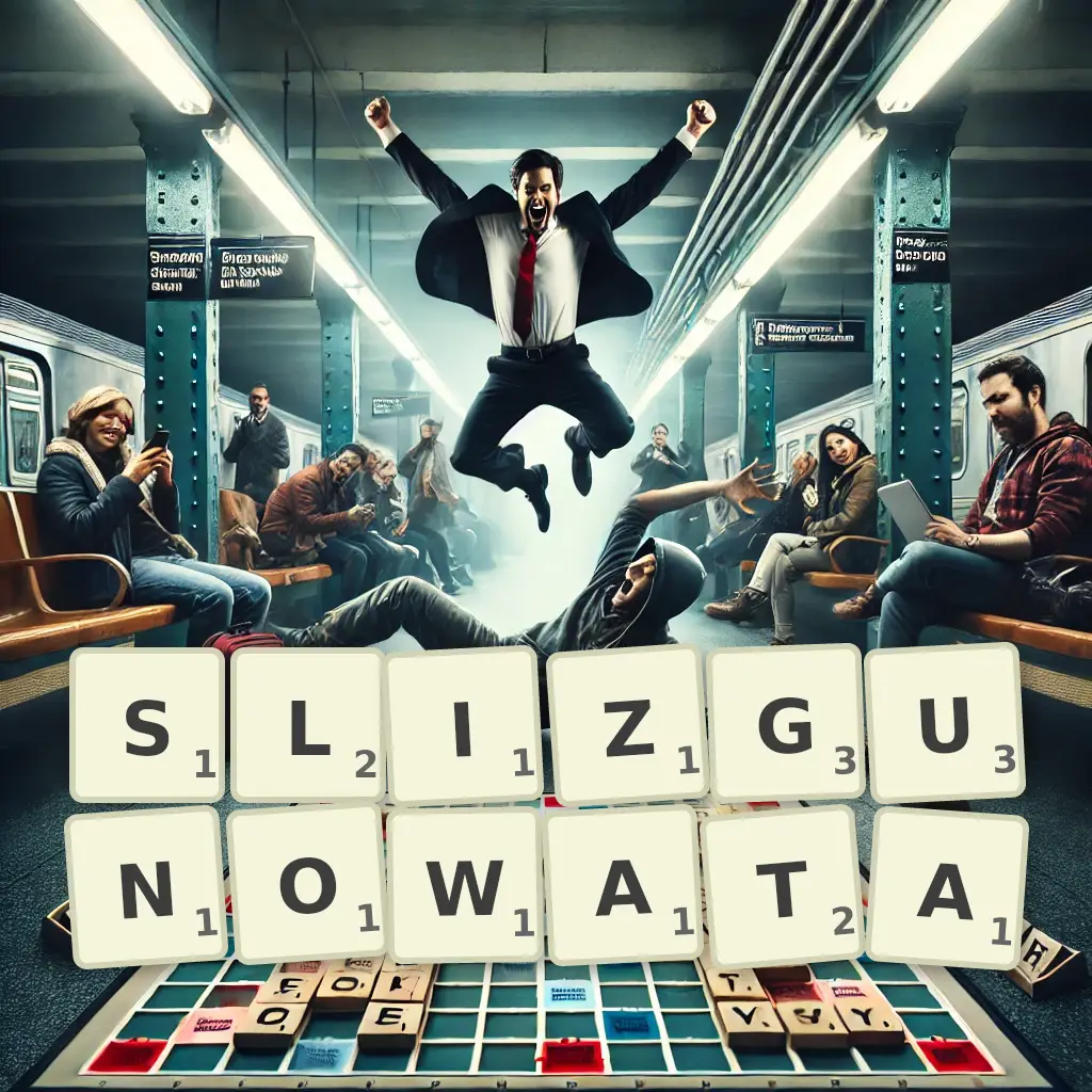 Słowa z liter ŚLIZGUNOWATA