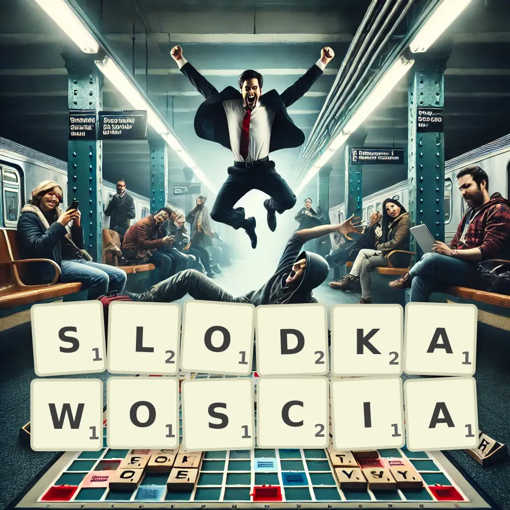 Słowa z liter SŁODKAWOŚCIĄ