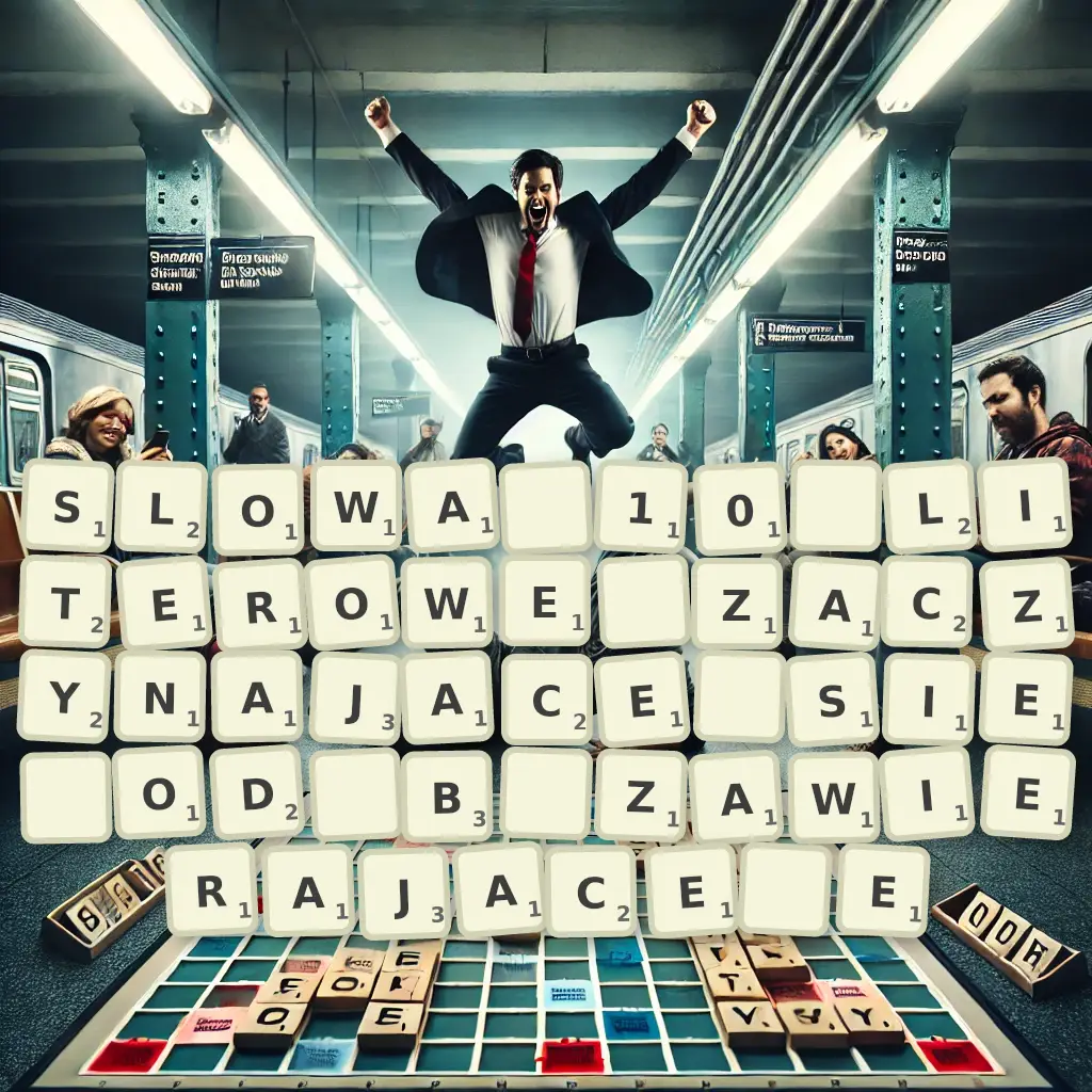 Słowa 10-literowe, zaczynające się od B, zawierające Ę