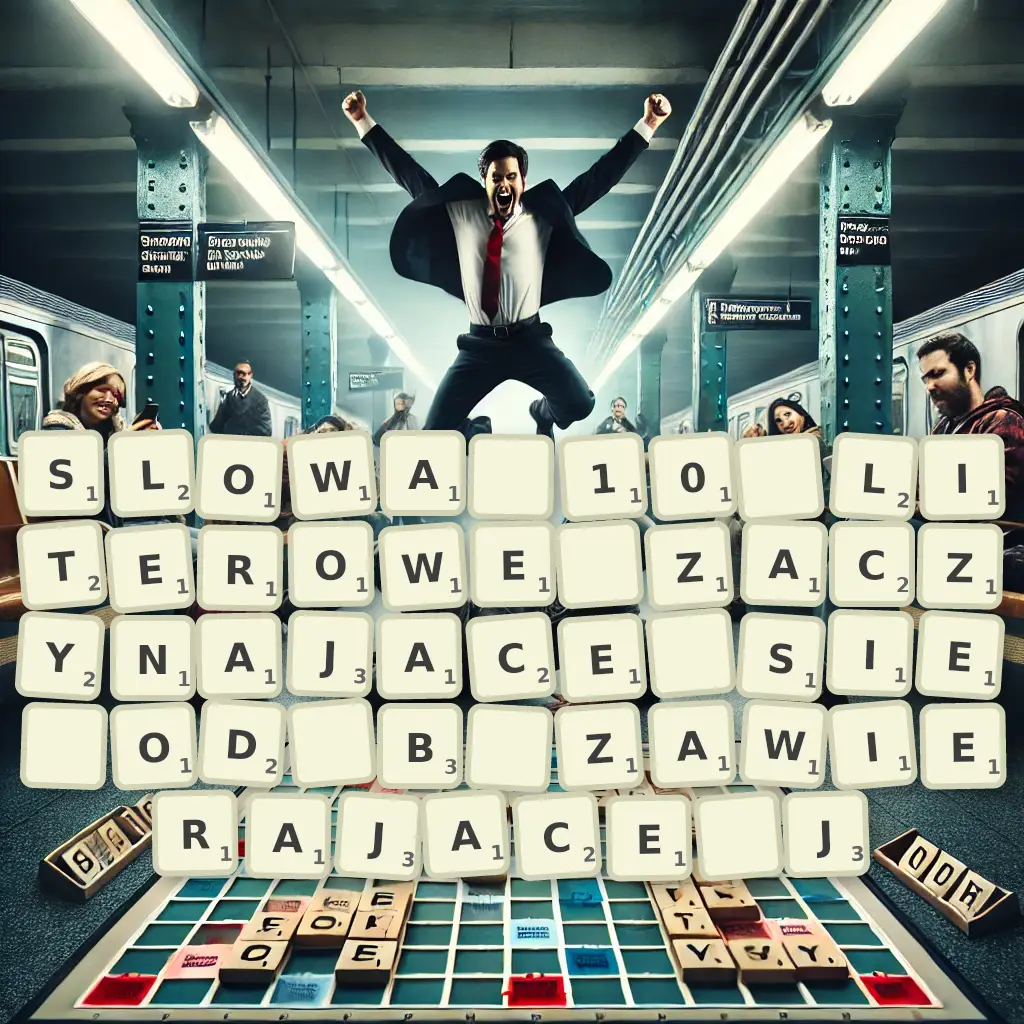 Słowa 10-literowe, zaczynające się od B, zawierające J