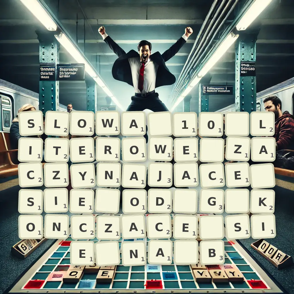 Słowa 10-literowe, zaczynające się od G, kończące się na B