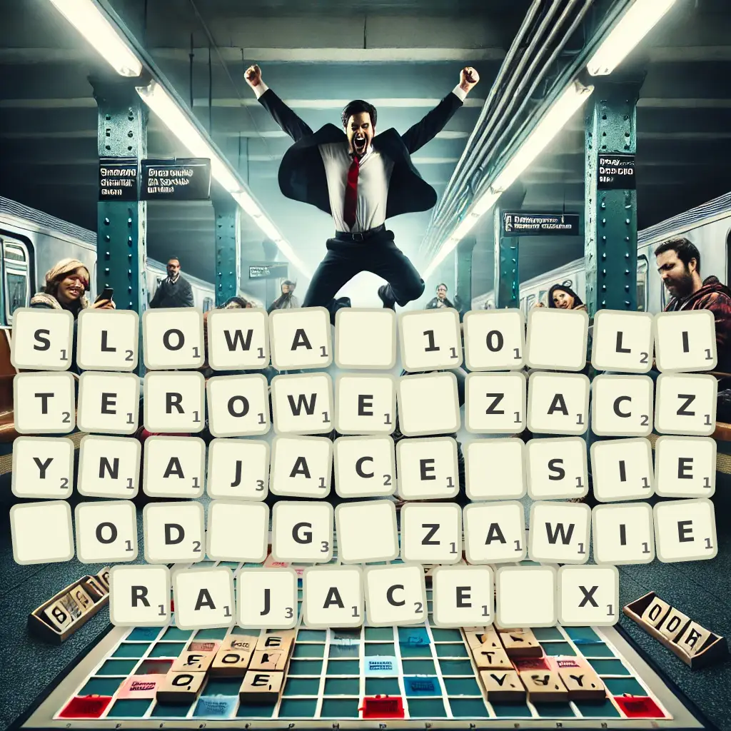 Słowa 10-literowe, zaczynające się od G, zawierające X