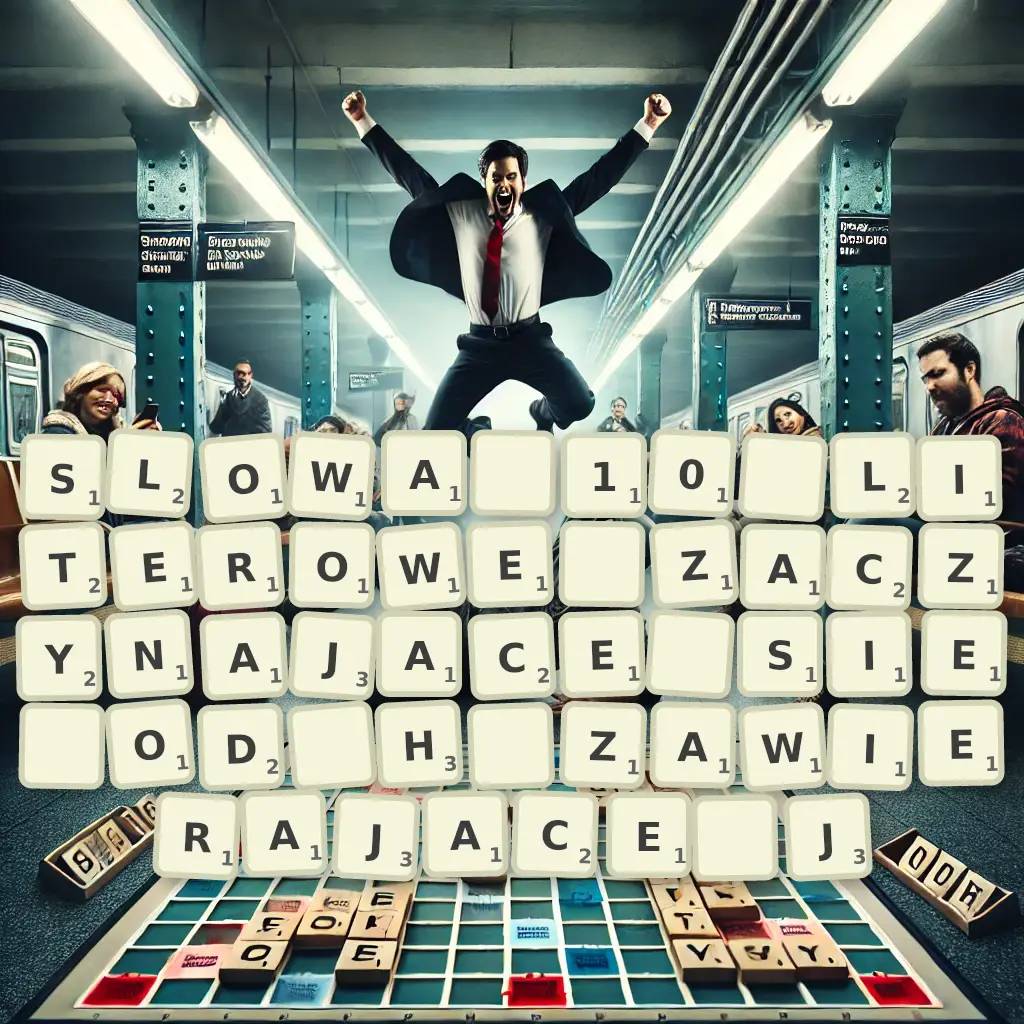 Słowa 10-literowe, zaczynające się od H, zawierające J
