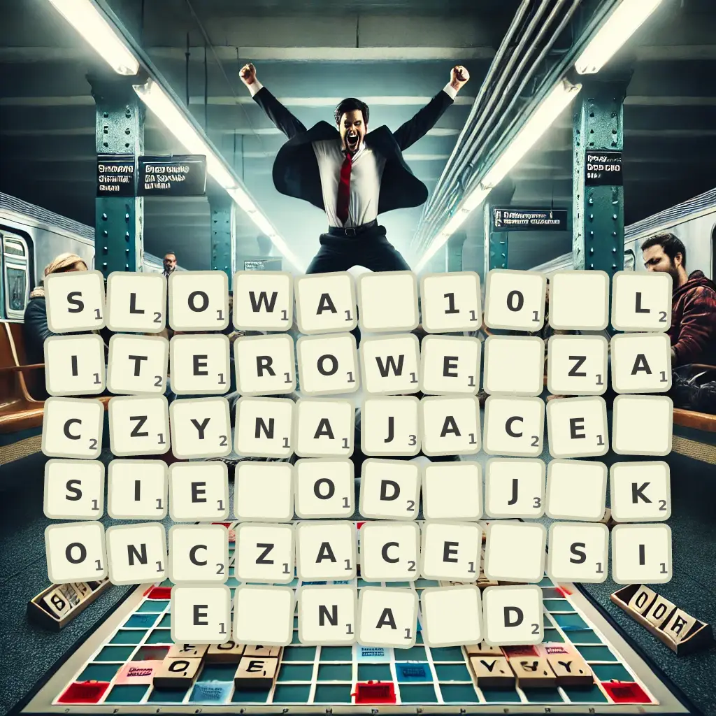 Słowa 10-literowe, zaczynające się od J, kończące się na D