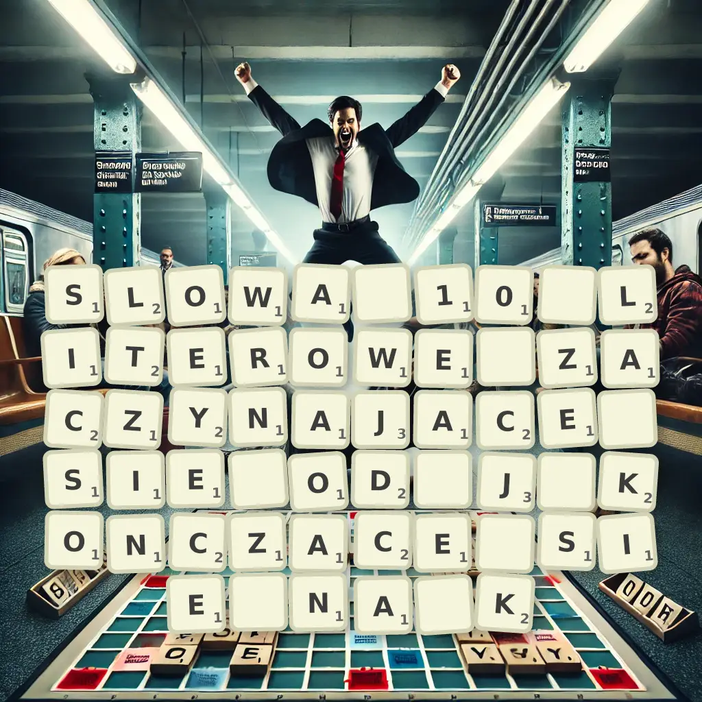 Słowa 10-literowe, zaczynające się od J, kończące się na K