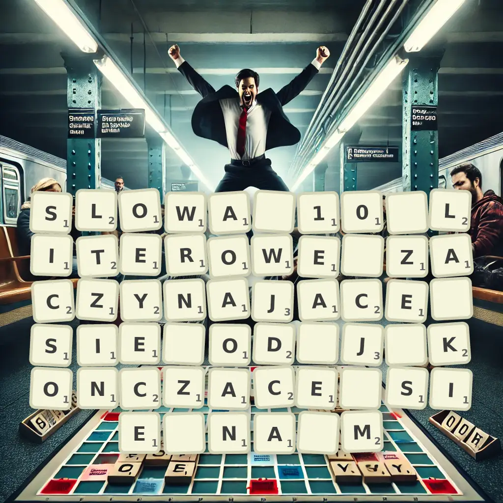 Słowa 10-literowe, zaczynające się od J, kończące się na M