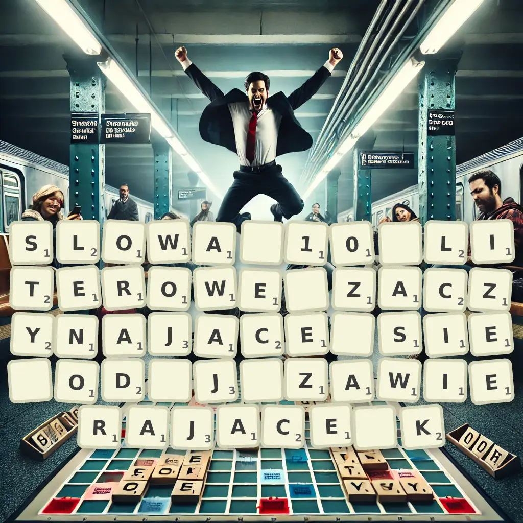 Słowa 10-literowe, zaczynające się od J, zawierające K