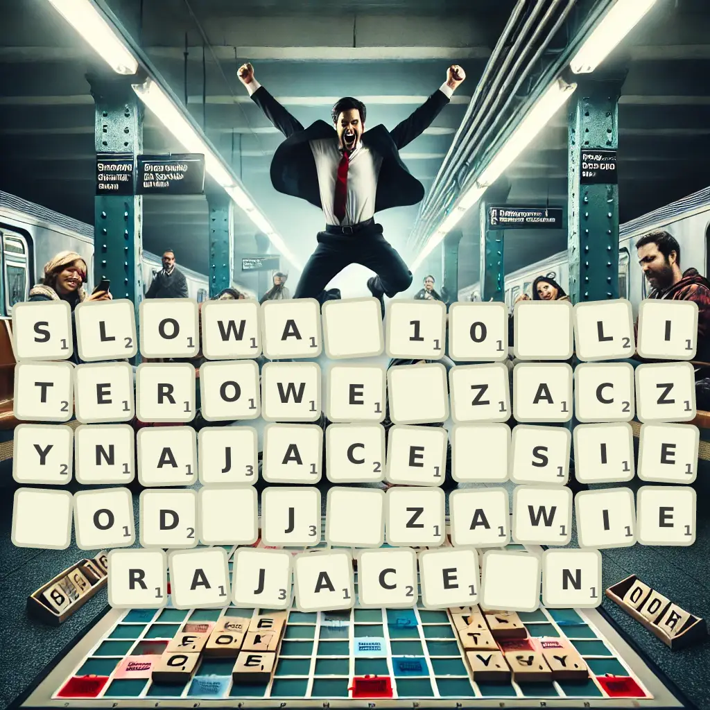 Słowa 10-literowe, zaczynające się od J, zawierające Ń