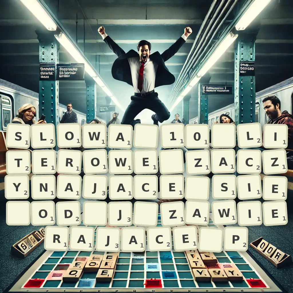 Słowa 10-literowe, zaczynające się od J, zawierające P