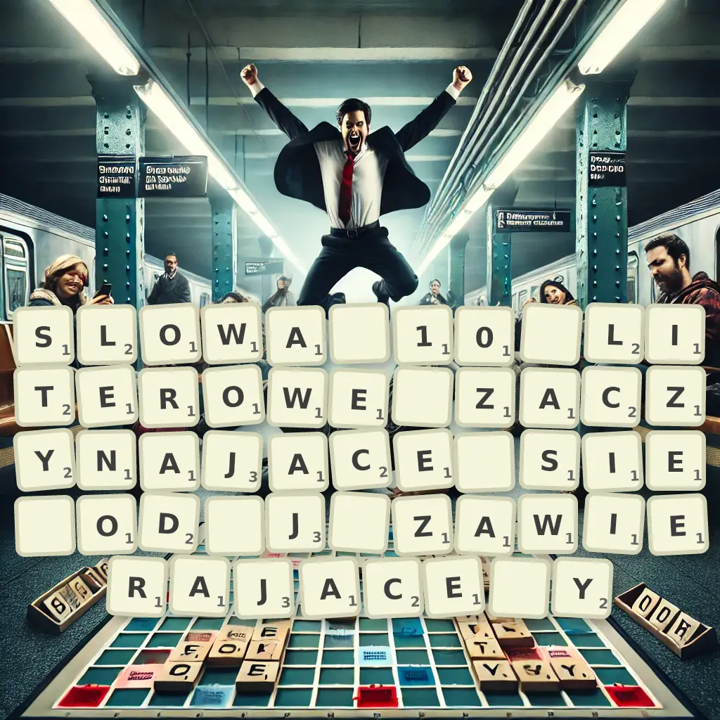 Słowa 10-literowe, zaczynające się od J, zawierające Y