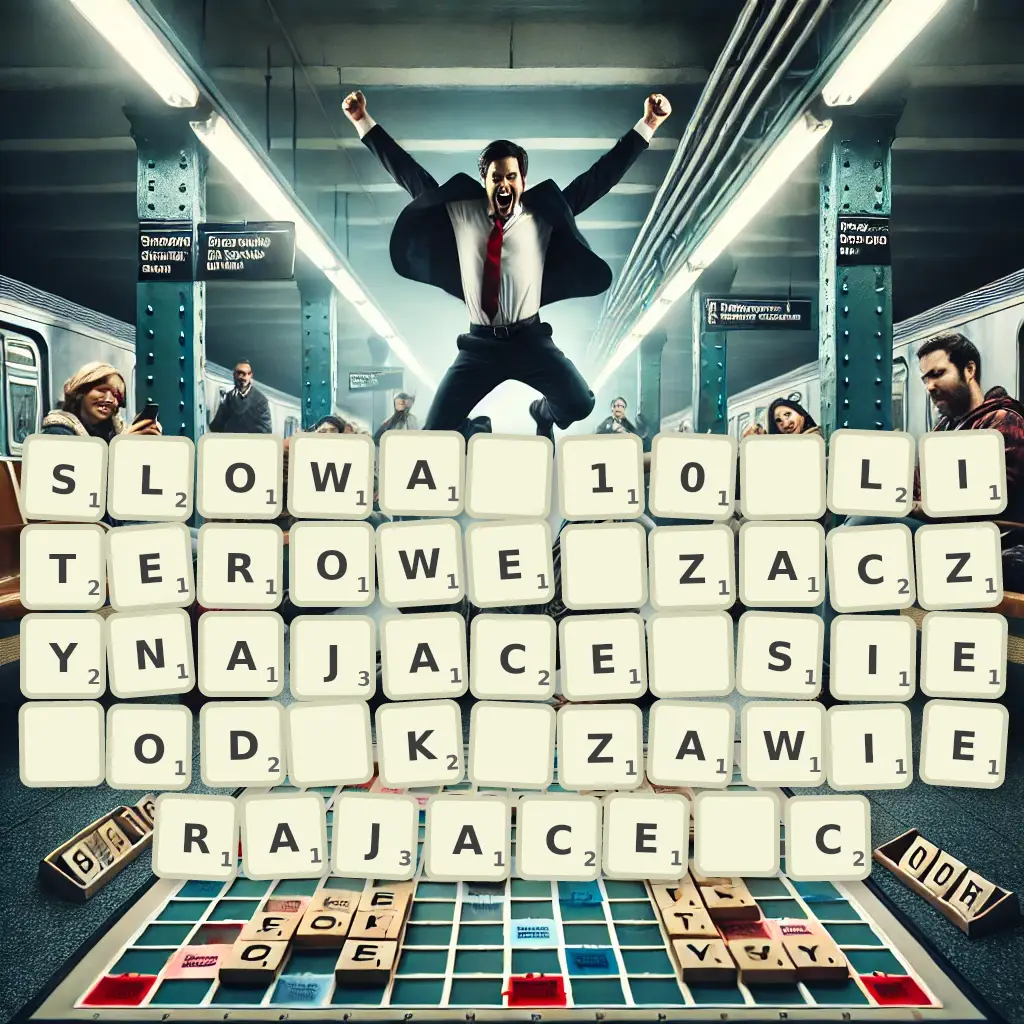 Słowa 10-literowe, zaczynające się od K, zawierające C