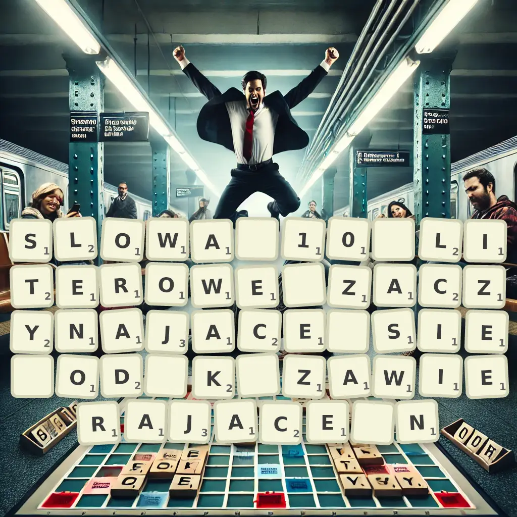 Słowa 10-literowe, zaczynające się od K, zawierające Ń