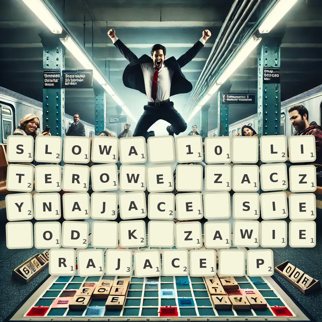 Słowa 10-literowe, zaczynające się od K, zawierające P