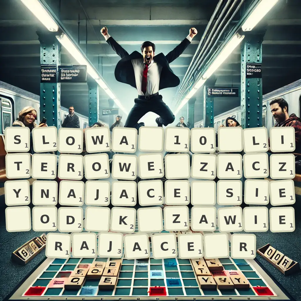 Słowa 10-literowe, zaczynające się od K, zawierające R