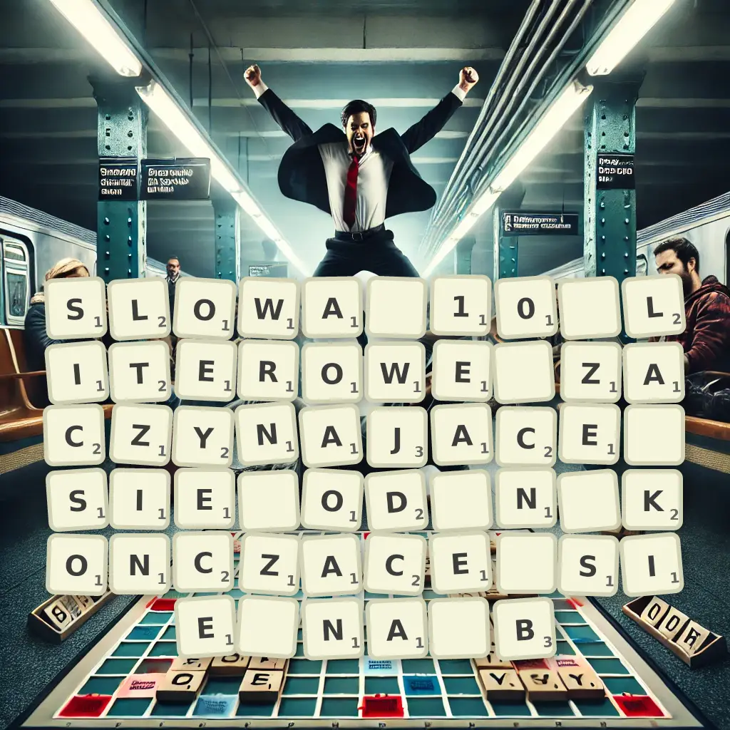 Słowa 10-literowe, zaczynające się od N, kończące się na B