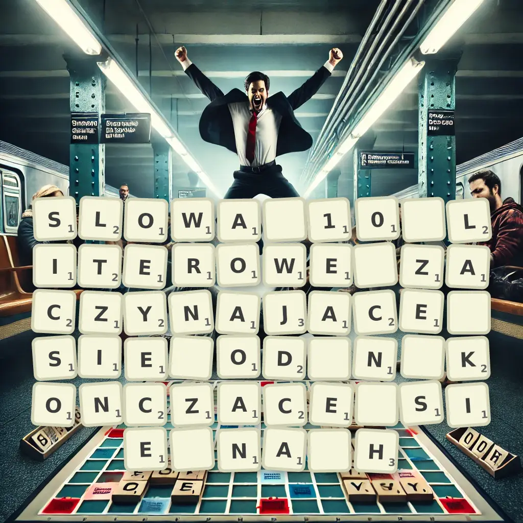 Słowa 10-literowe, zaczynające się od N, kończące się na H