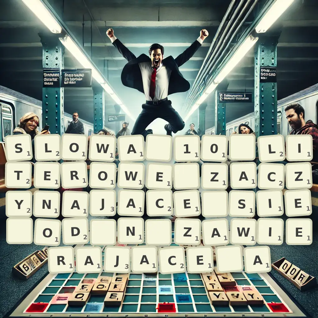 Słowa 10-literowe, zaczynające się od N, zawierające A