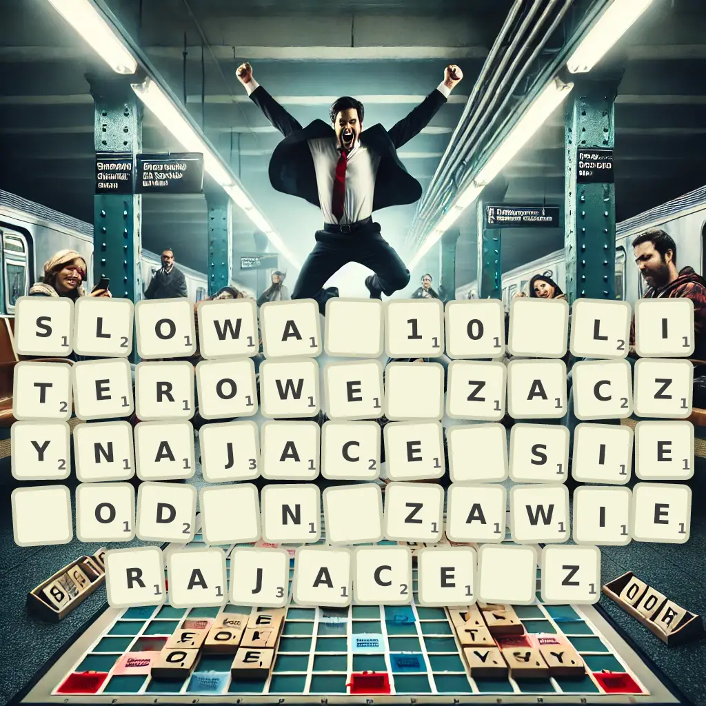 Słowa 10-literowe, zaczynające się od N, zawierające Ż
