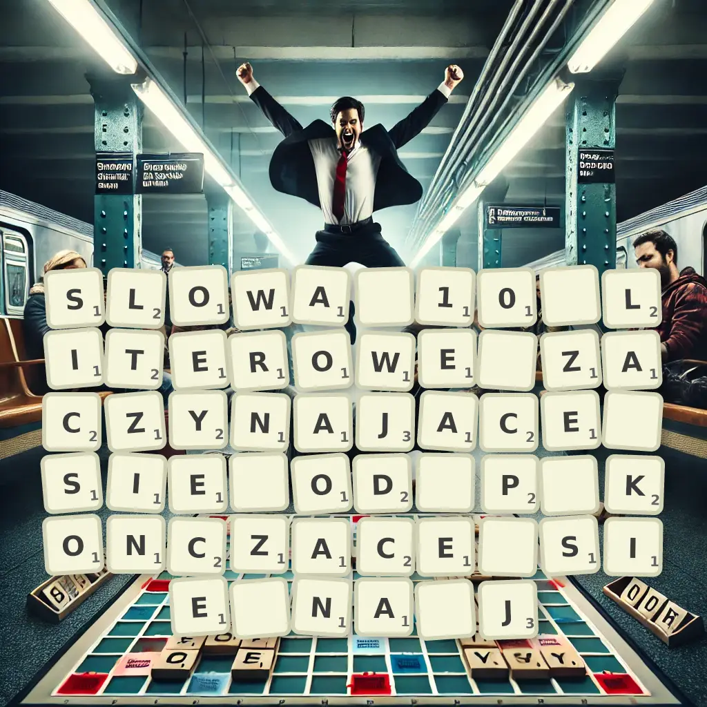 Słowa 10-literowe, zaczynające się od P, kończące się na J