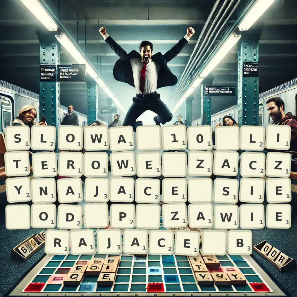 Słowa 10-literowe, zaczynające się od P, zawierające B