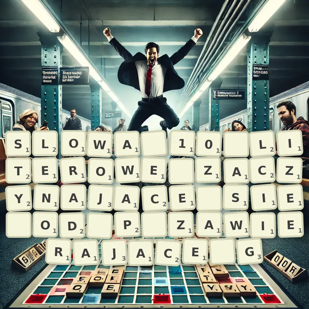 Słowa 10-literowe, zaczynające się od P, zawierające G