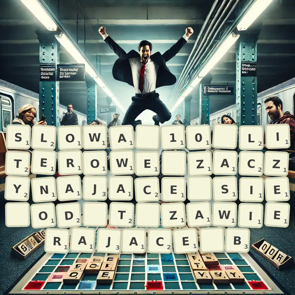 Słowa 10-literowe, zaczynające się od T, zawierające B