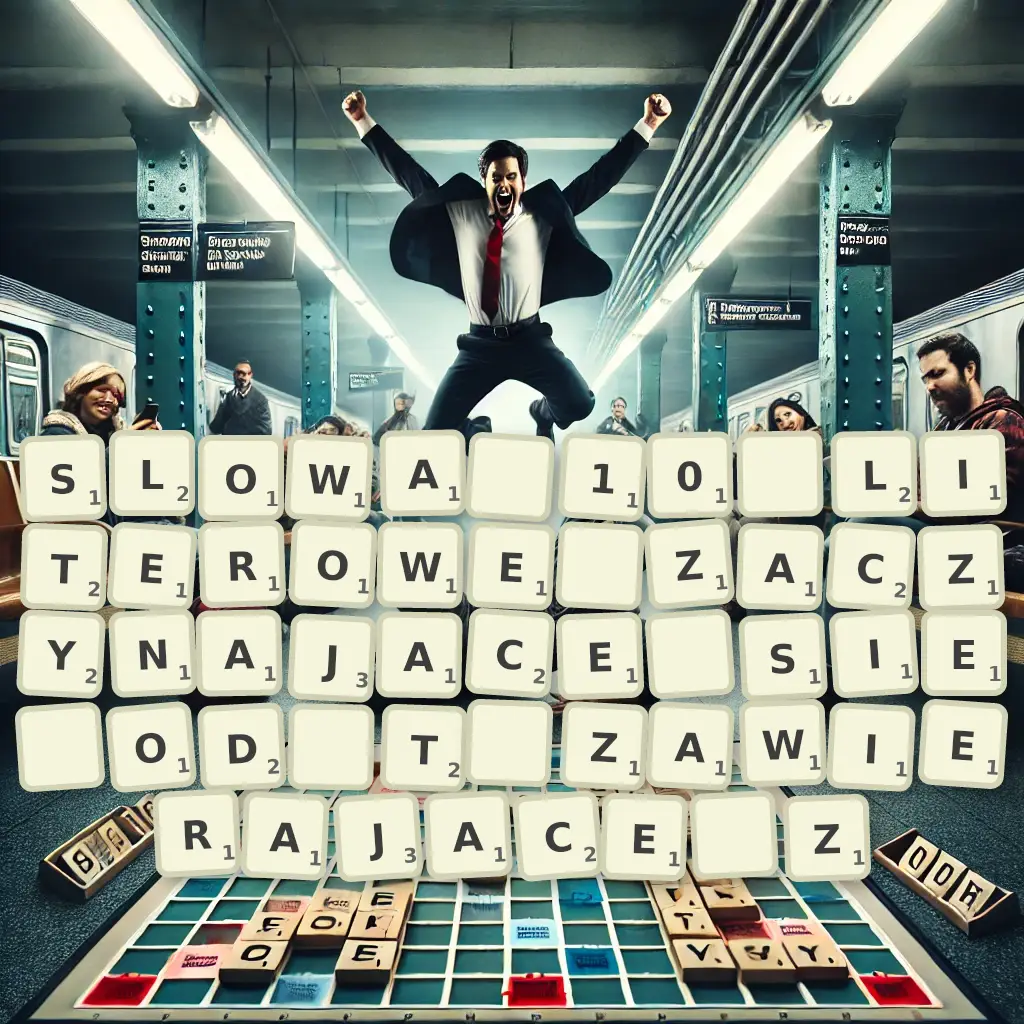 Słowa 10-literowe, zaczynające się od T, zawierające Z