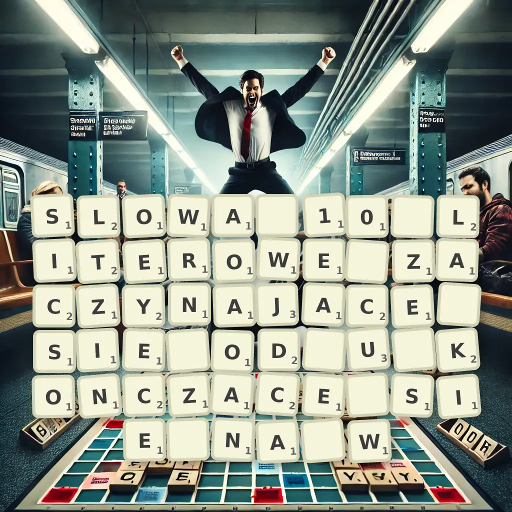 Słowa 10-literowe, zaczynające się od U, kończące się na W