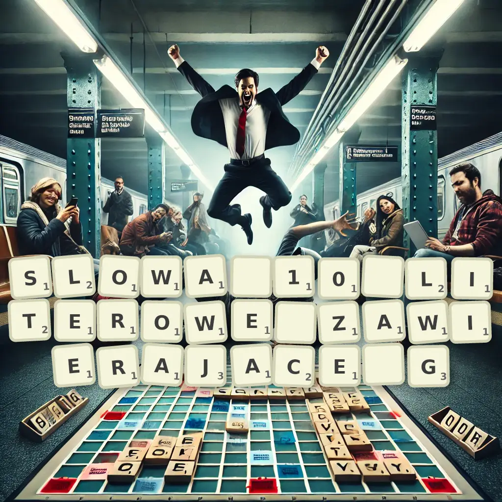 Słowa 10-literowe, zawierające G