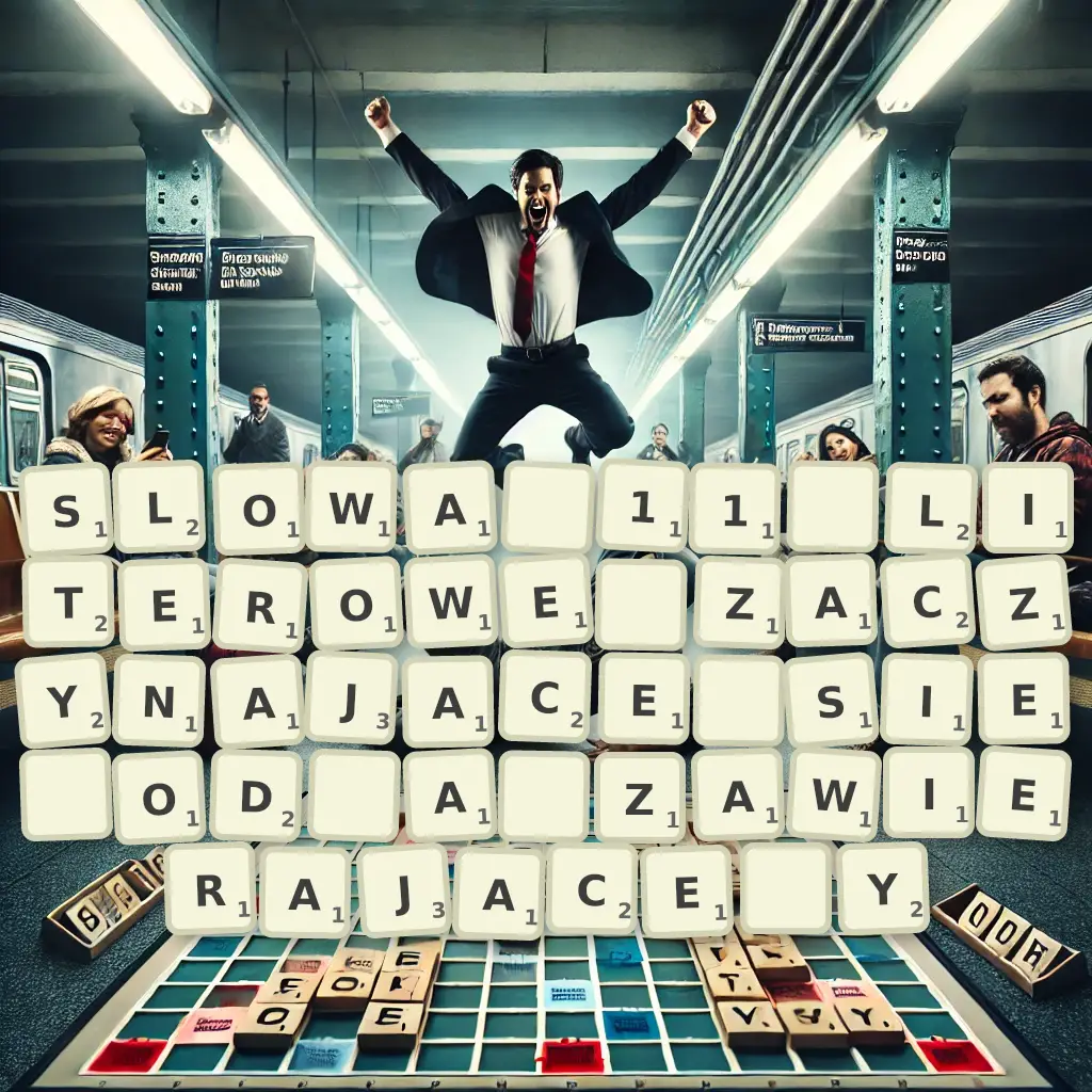 Słowa 11-literowe, zaczynające się od A, zawierające Y