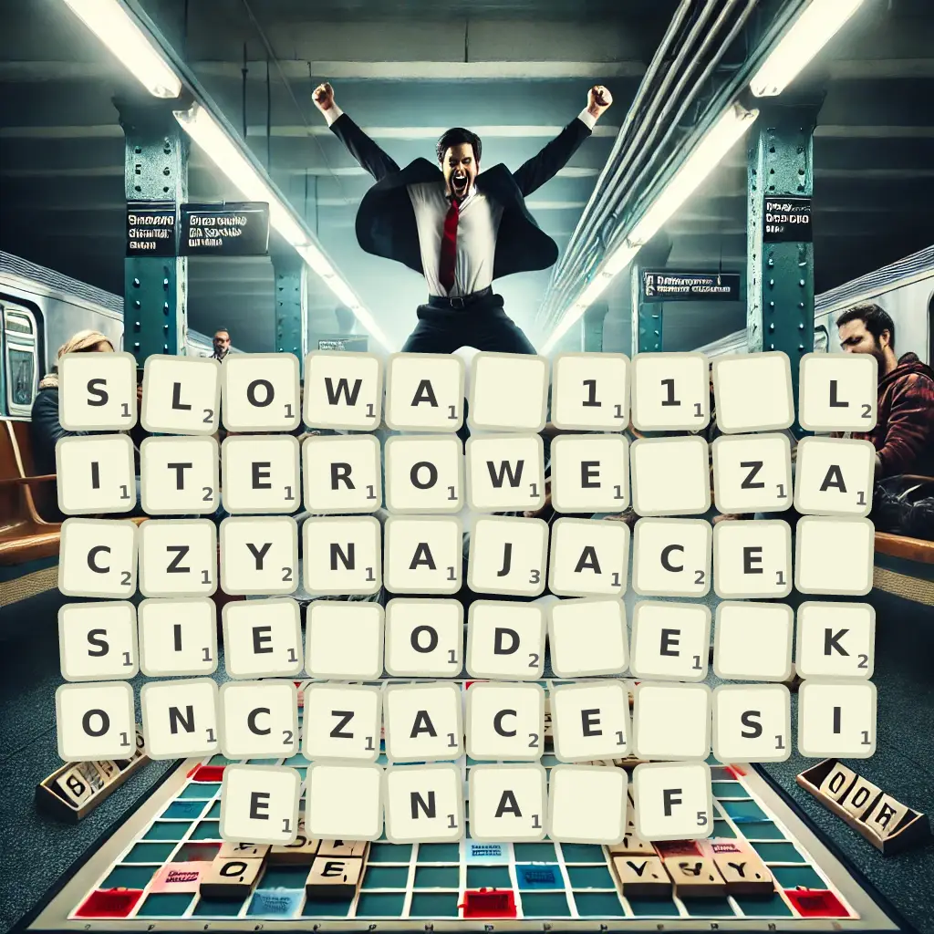 Słowa 11-literowe, zaczynające się od E, kończące się na F