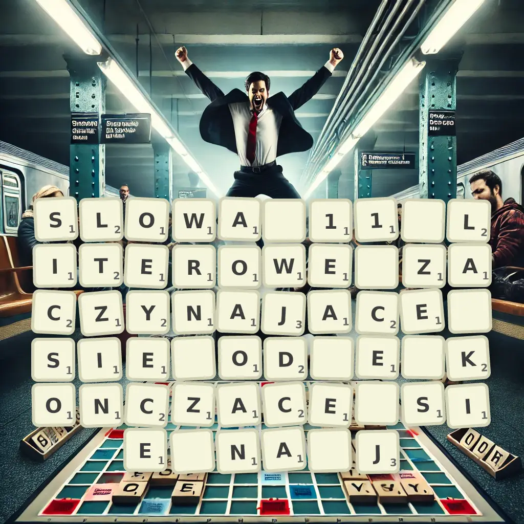 Słowa 11-literowe, zaczynające się od E, kończące się na J