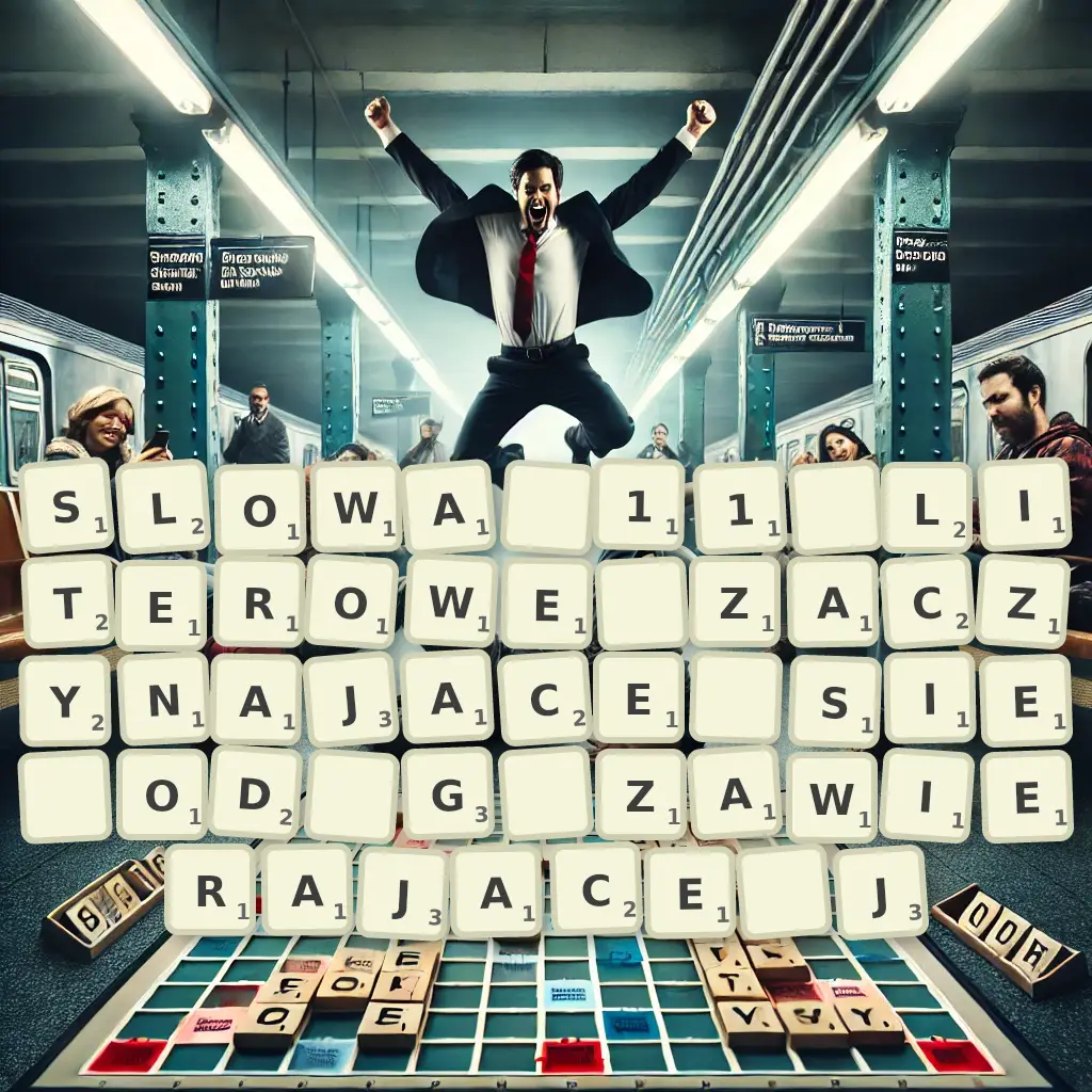 Słowa 11-literowe, zaczynające się od G, zawierające J