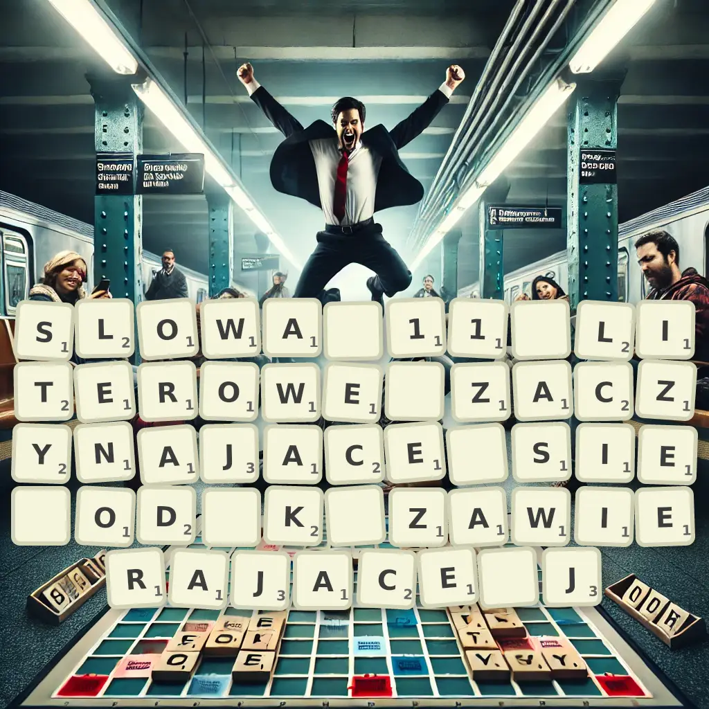 Słowa 11-literowe, zaczynające się od K, zawierające J