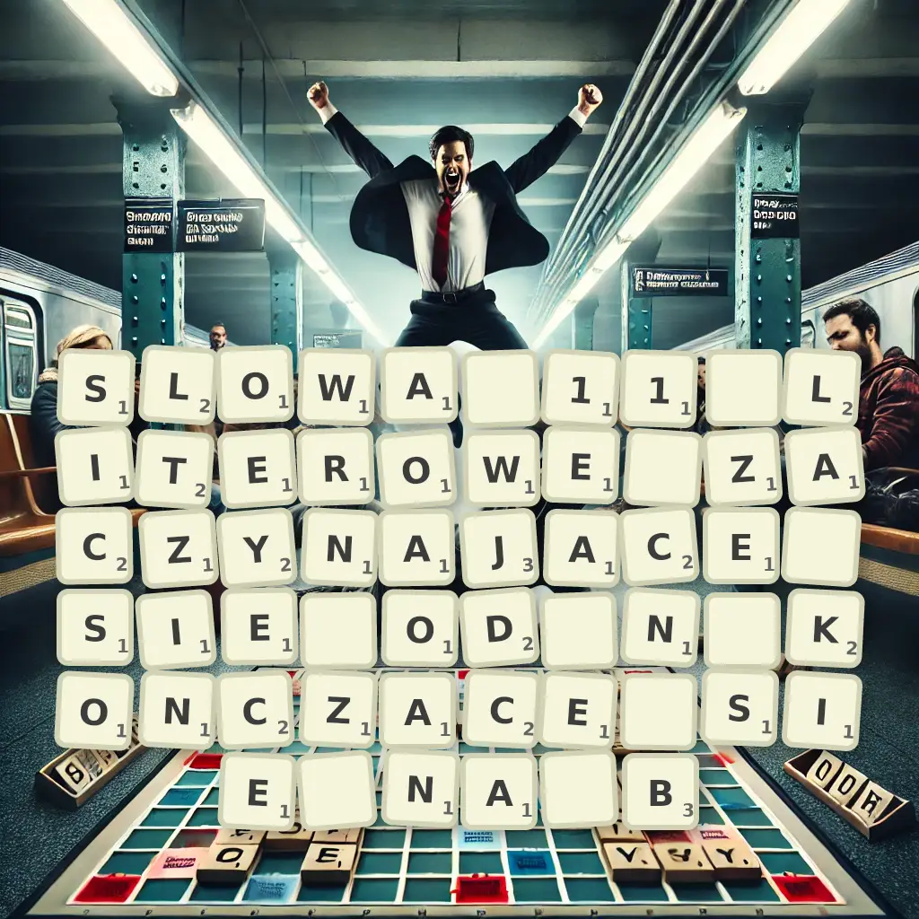 Słowa 11-literowe, zaczynające się od N, kończące się na B