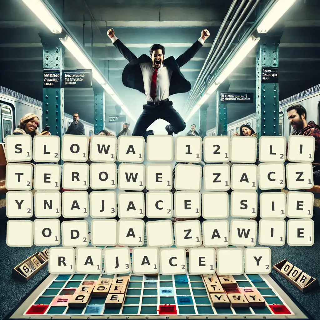 Słowa 12-literowe, zaczynające się od A, zawierające Y