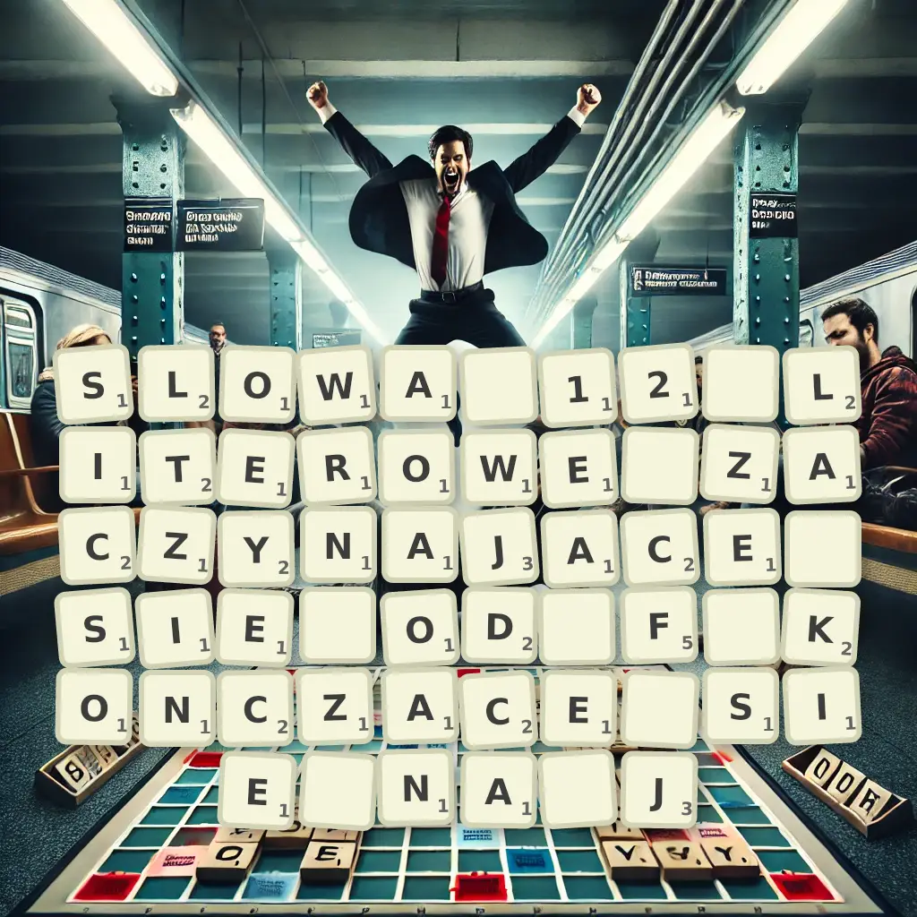 Słowa 12-literowe, zaczynające się od F, kończące się na J