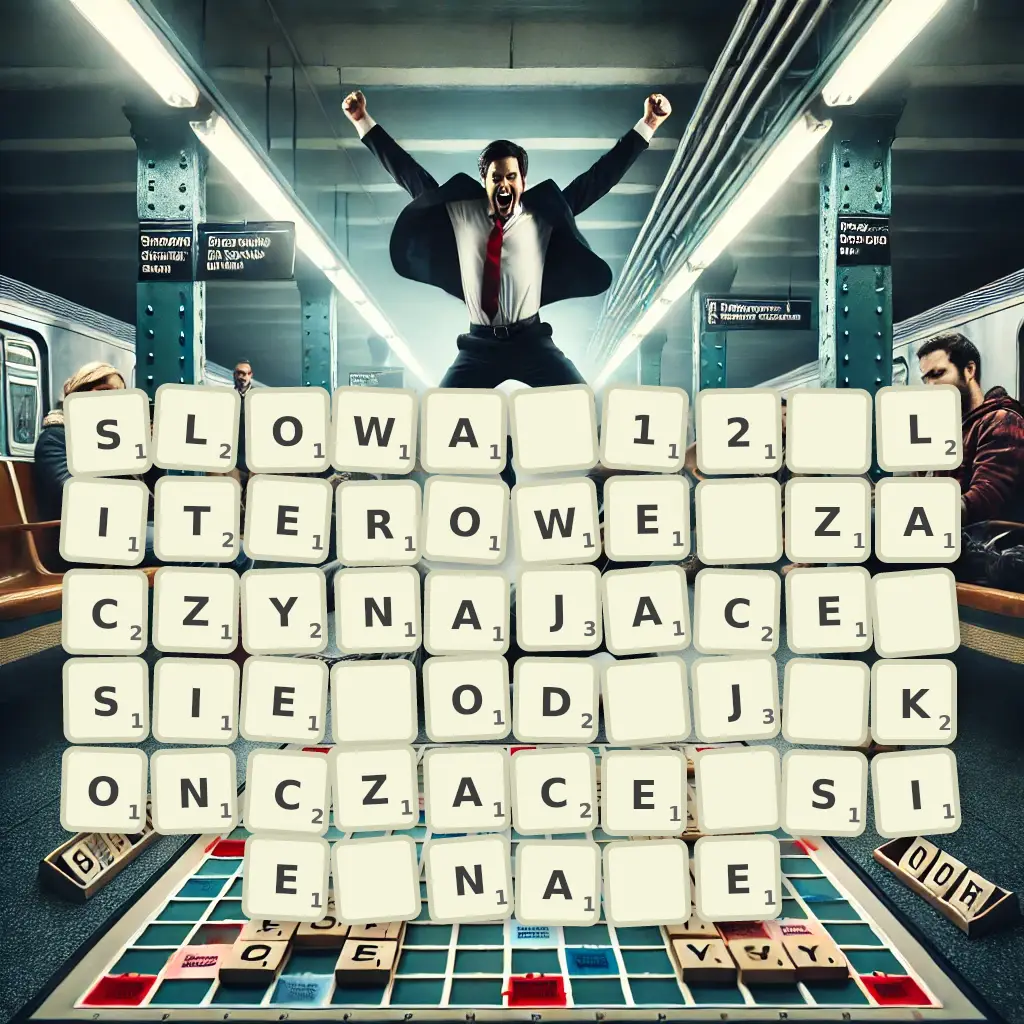 Słowa 12-literowe, zaczynające się od J, kończące się na E