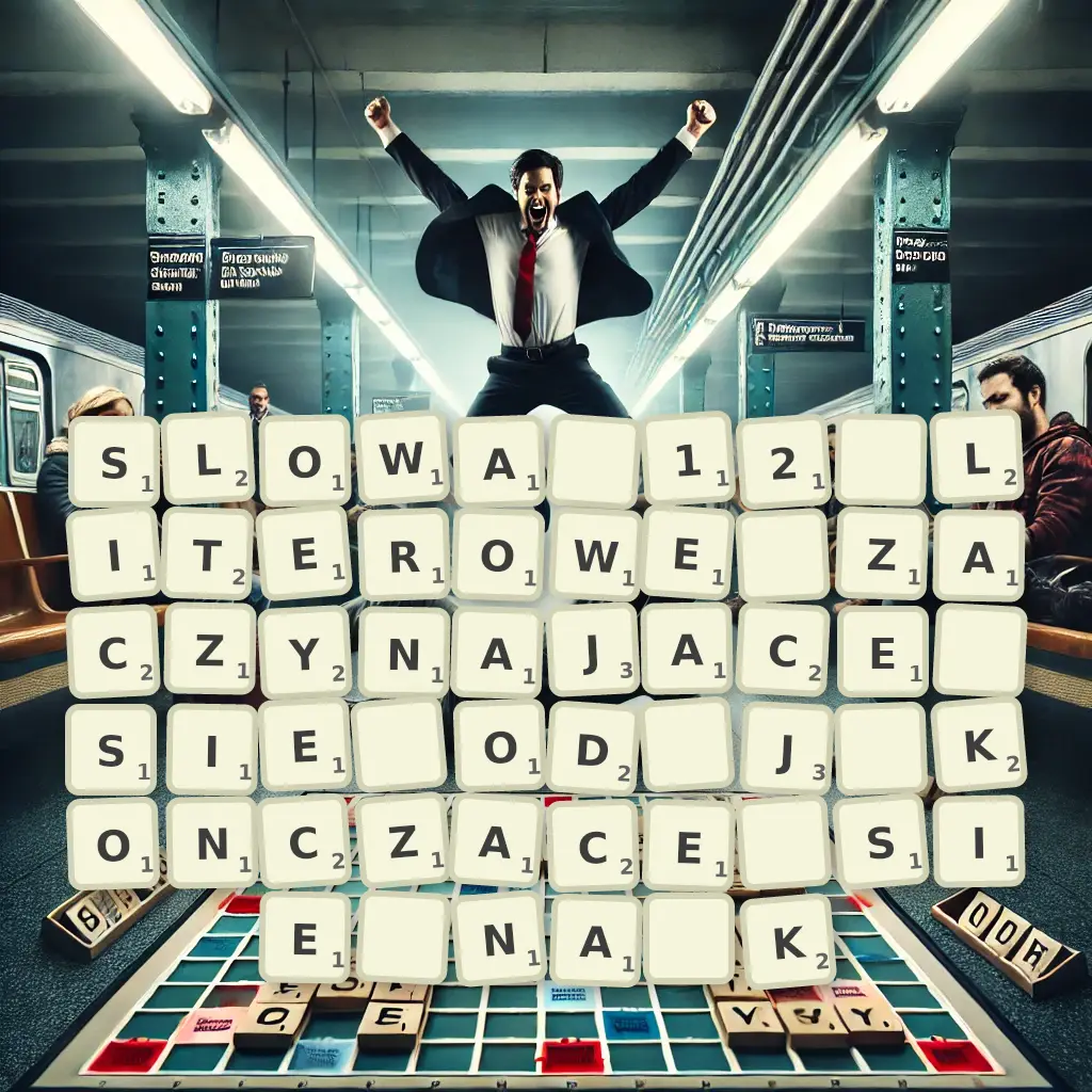 Słowa 12-literowe, zaczynające się od J, kończące się na K