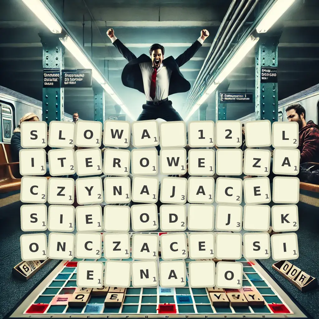 Słowa 12-literowe, zaczynające się od J, kończące się na O