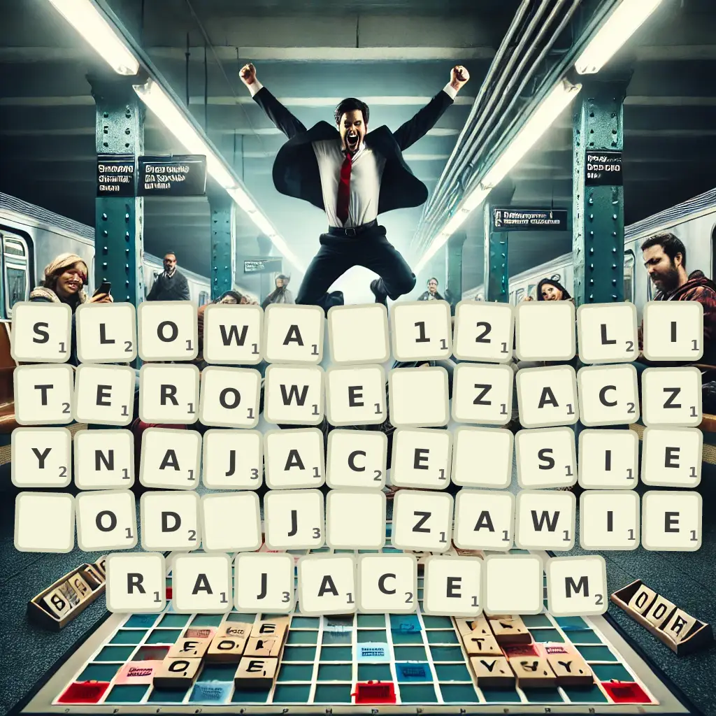 Słowa 12-literowe, zaczynające się od J, zawierające M