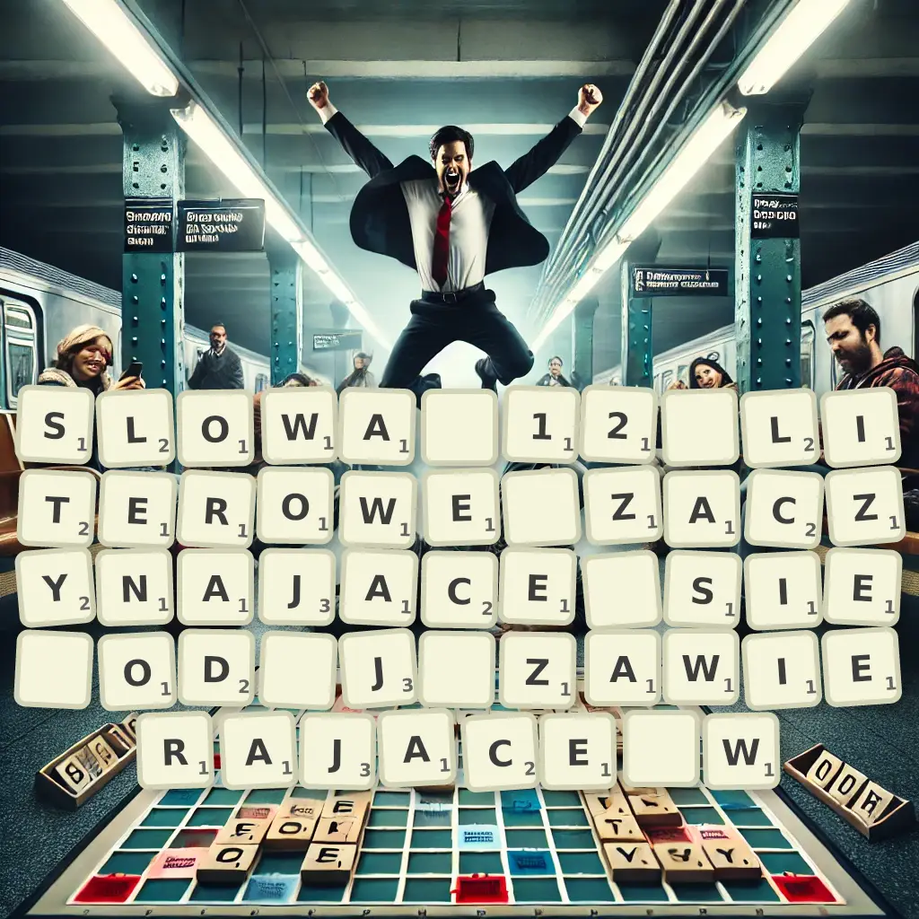 Słowa 12-literowe, zaczynające się od J, zawierające W